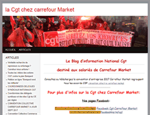 Tablet Screenshot of la-cgt-chez-carrefourmarket.com